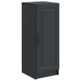 vidaXL Aparador Negro 33 X 34,5 X 87 Cm Madera De Ingenier&iacute;a Vidaxl