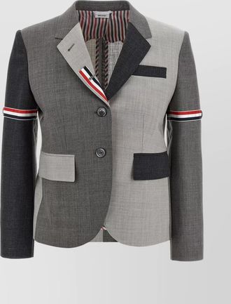 Thom Browne mix and match patch pocket blazer