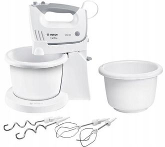 OEM Batidora De Mano Bosch Ergomixx Mfq36465 Con Dos Recipientes, 450 W, 5 Velocidades, Color Blanco