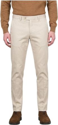 Mason's Torino Flex Chino Broek in Satijn - Heren - Chinos - Beige - L - Satijn - Broeken