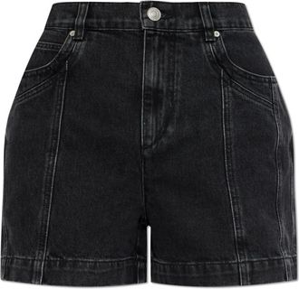 Isabel Marant Joely Denim Shorts - Dames - Denim shorts - Zwart - XS - Denim - Korte Broeken