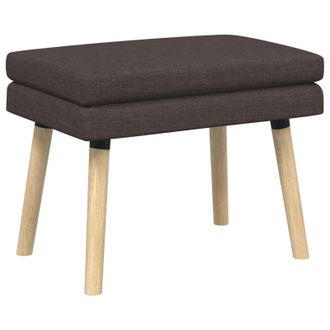 vidaXL Panchina A Doppio Strato Marrone Scuro 60 X 40 X 46 Cm Tessuto Vidaxl