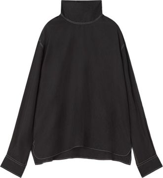 Lanvin Loose Fit High Collar Sweater