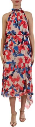 Patrizia Pepe Midi Jurk - Dames - Casual kleedjes - Veelkleurig - XL - Kleedjes
