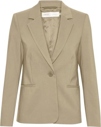 Inwear Klassieke Blazer met Klepzakken - Dames - Blazers - Beige - S - Jassen
