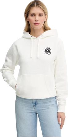 Kenzo Logo Hoodie - Dames - Hoodies - Wit - XS - Katoen - Hoodies & sweatvesten