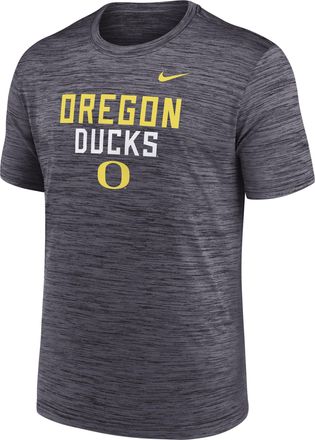 Nike Oregon Campus Center Stack Velocity Nike Mens Dri-FIT College T-Shirt in Black | NKPQ00AUON-907