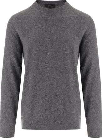 Vince Gray Classic Crew Neck Cashmere Sweater
