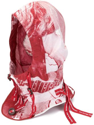 TAKAHIROMIYASHITA TheSoloist. photographic print hood - Red