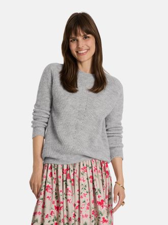 Lieblingsst&uuml;ck Strickpullover LIEBLINGSST&Uuml;CK Babro, Damen, Gr. 36, beige (stone), Strick, Obermaterial: 50% Alpaka, 28% Polyester, 22% Wolle, clean, unifarben, regul