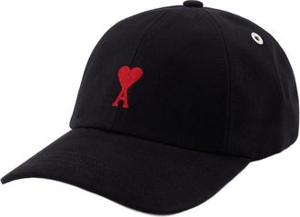 Ami Unisex Bfucp006.aw0041-001 Cotton Baseball Cap Black
