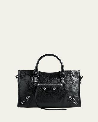 Balenciaga Le City Small Leather Top-Handle Bag