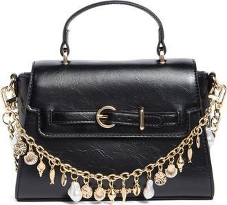 Madden Girl Faux Leather Top Handle Bag in Black at Nordstrom Rack