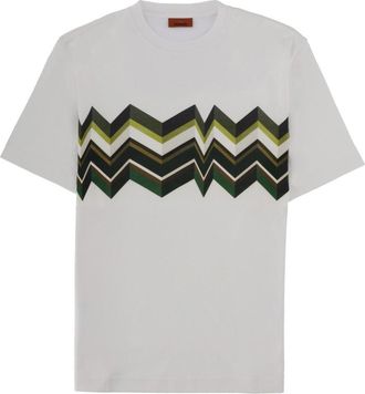 Missoni Zigzag Cotton Lightweight Printed T-Shirt