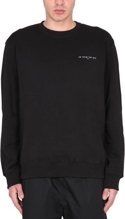 Ih Nom Uh Nit Black Crew Neck Sweatshirts