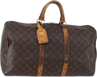 Louis Vuitton Pre-owned Weekend Bags, female, Brown, Size: ONE SIZE Pre-owned Vintage Weekend Bag