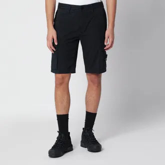 Stone Island Bermuda cargo blu navy in cotone