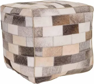 Wanderlust Deco Wanderlust Deco - Puff De Piel Marr&oacute;n 44x44x44 Cm