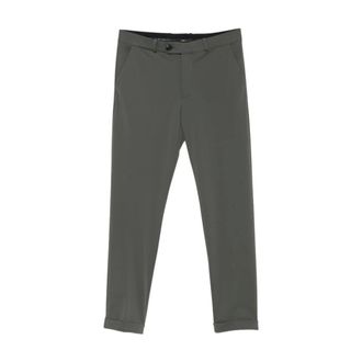 Roberto Ricci Design Slim-fit broek - Heren - Broeken - Groen - Maat: L Zijde