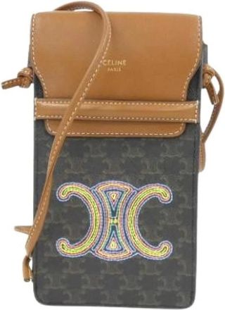 Celine Pre-owned Cross Body Bags, female, Brown, Size: ONE SIZE Pre-owned Phone Wallet