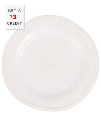 Vietri Viva By Vietri Aria White Dinner Plate With $4 Credit
