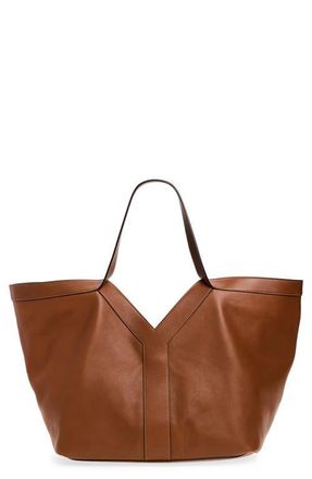 Saint Laurent Y Leather Tote in Brick at Nordstrom