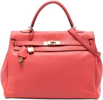 Herm&egrave;s Rose Jaipur Togo Kelly II Retourne 35