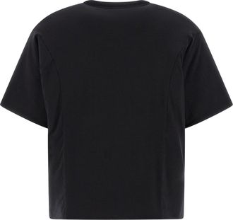 Yohji Yamamoto Mens Black Lyocell T-Shirt