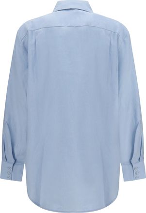 Alemais Womens Grace Shirt Pale Blue Linen