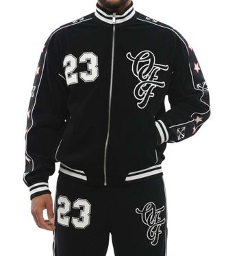 Off-white Black Logo Bomber Jacket