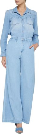 L'agence Runa High Rise Wide Leg Trouser In Lozano