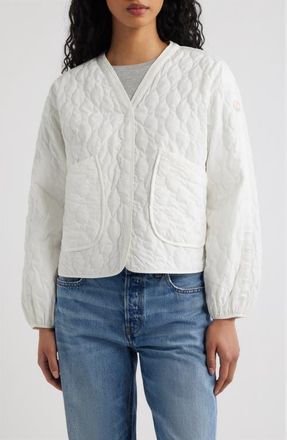 Save The Duck Fara Water Resistant Quilted Jacket in Off White at Nordstrom, Size 0