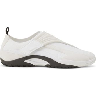 Lanvin Lnv1 Knit And Suede Sneakers in White/black at Nordstrom, Size 46