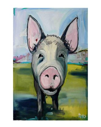 Marmont Hill Hog Heaven Painting Print