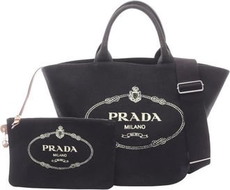 Prada Pre-owned Prada Canvas Canapa Logo Tote Ladies MVRW1ECK87CJQITI