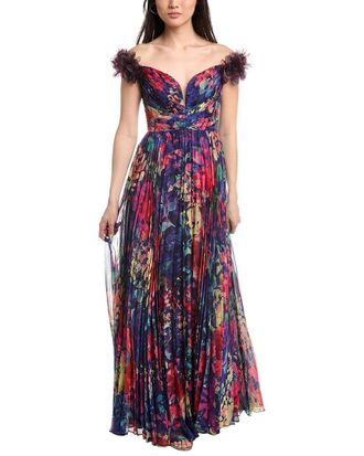 Marchesa Off-The-Shoulder Gown