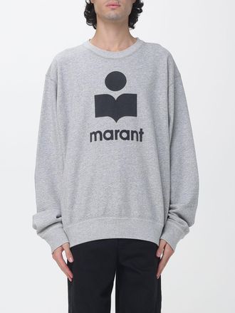 Isabel Marant Felpa girocollo relaxed fit in cotone con logo a contrasto
