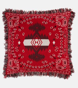 Alanui Bandana jacquard wool-blend cushion