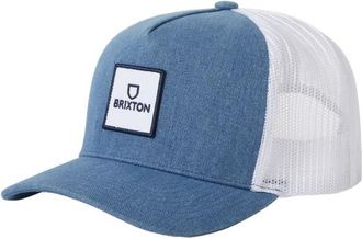 Brixton Alpha Block Netplus Trucker Hat Cap f&uuml;r Herren | blau