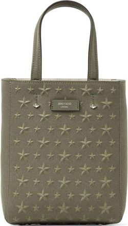 Jimmy Choo London Lenny S-M canvas tote bag - men - Canvas - One Size - Green