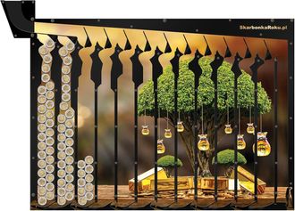OEM Hucha De Pared &Aacute;rbol Dorado