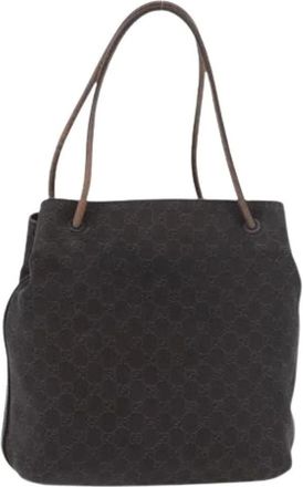 Gucci Pre-owned Tote Bags, female, Brown, Size: ONE SIZE Pre-owned Vintage GG Canvas Tote
