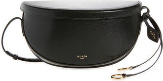 Alaia Hip East West Crossbody Bag in Noir at Nordstrom
