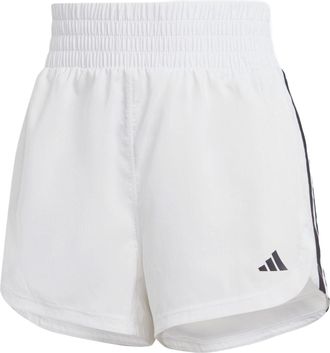adidas (WMNS) adidas Pacer Training 3-Stripes Woven High-Rise Shorts Asia Sizing White Black IS2171
