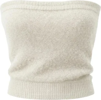 Americandreams Americandreams, Tops, Dames, Wit, M, Leer, Tessi Bandeau Alpaca Top