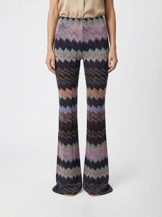 Missoni Pantaloni Missoni in viscosa lurex con motivo zig-zag