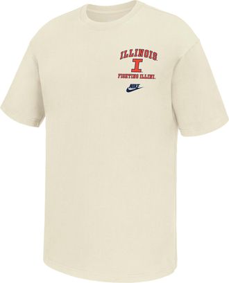 Nike Illinois Fighting Illini Nike Mens Football T-Shirt in White | M11766P395ILNI-SAI
