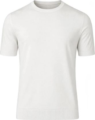Gran Sasso Paricollo - Heren - Ronde hals truien - Wit - XL - Truien & Vesten