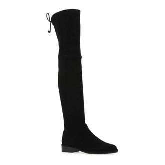 Stuart Weitzman Over-the-Knee Boots, female, Black, 2 UK, Lowland Black Suede Over-the-Knee Boots