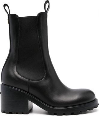 Bally 60mm leather boots - women - Leather - 37.5 - Black
